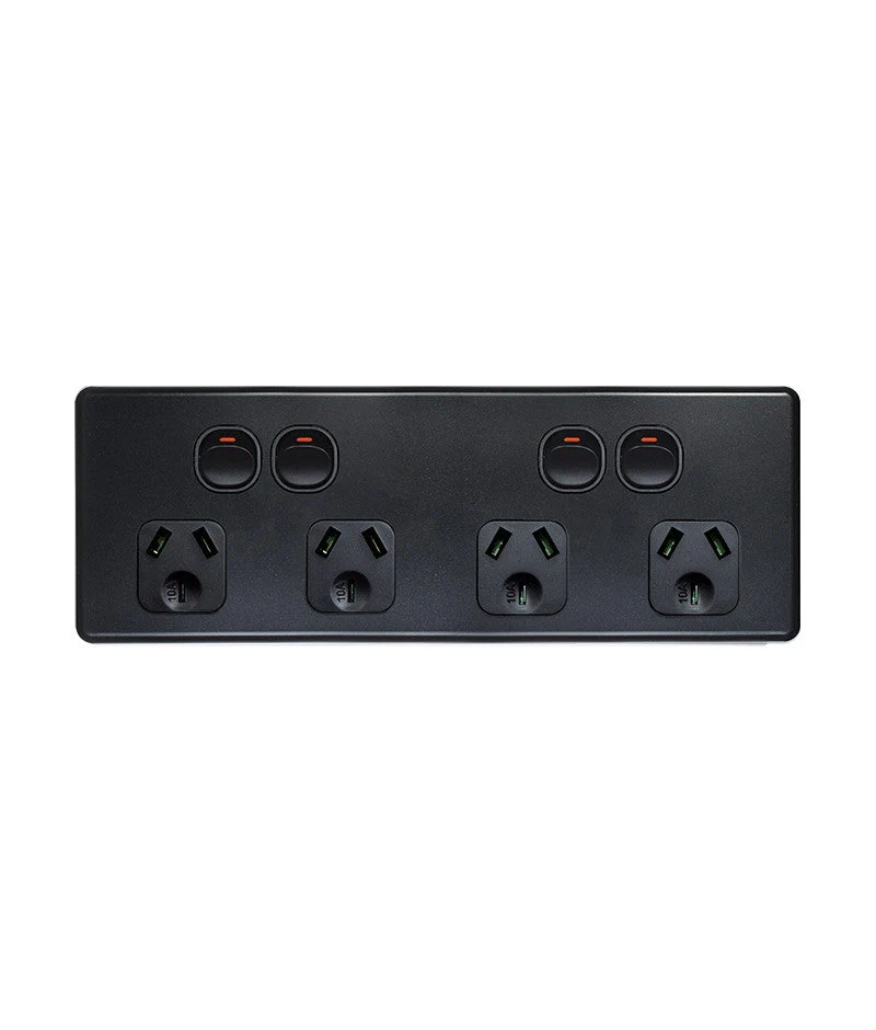 Flat Cat Slimline Quad Powerpoint 10a With Bracket, Available in 4 Colours - Image 5