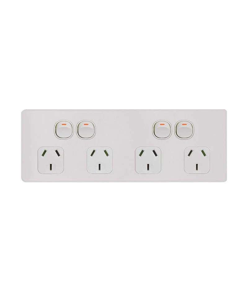 Flat Cat Slimline Quad Powerpoint 10a With Bracket, Available in 4 Colours - Image 6