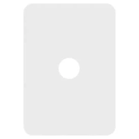 Hager Allure 1 Gang Cover Plate Only, Available in 3 Colours