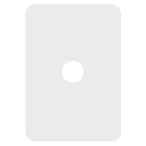 Hager Allure 1 Gang Cover Plate Only, Available in 3 Colours - Image 2