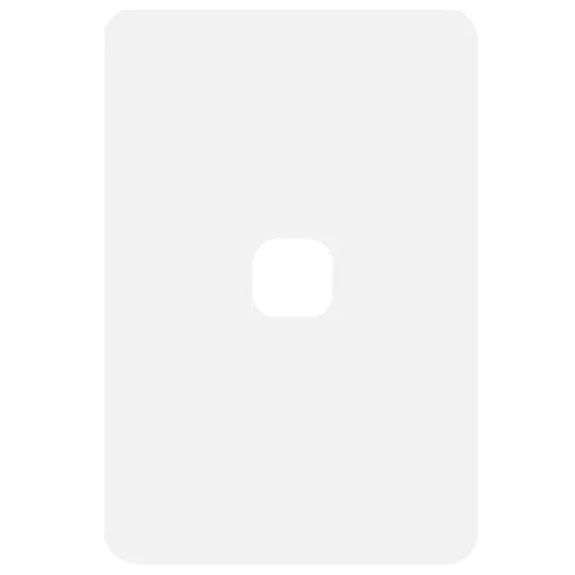 Hager Allure 1 Gang Hybrid Cover Grid & Plate Only, Available in 3 Colours - Image 2