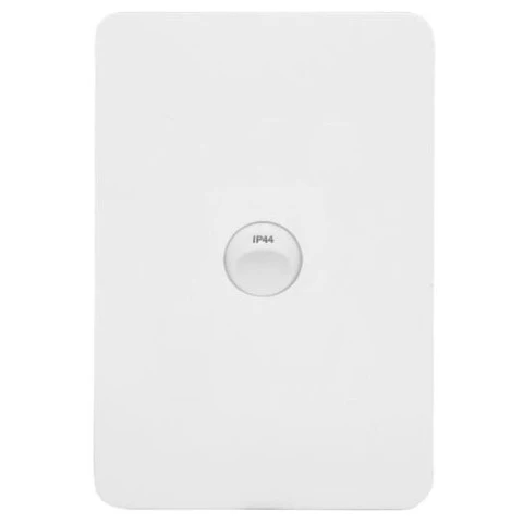 Hager Allure 1 Gang IP44 Vertical Switch, Available in 3 Colours - Image 2