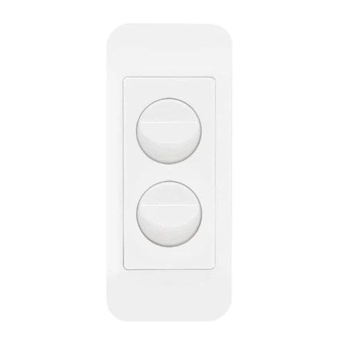 Hager Allure 2 Gang Architrave Switch, Available in 3 Colours - Image 2