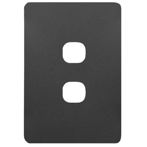 Hager Allure 2 Gang Hybrid Cover Grid & Plate Only, Available in 3 Colours - Image 3