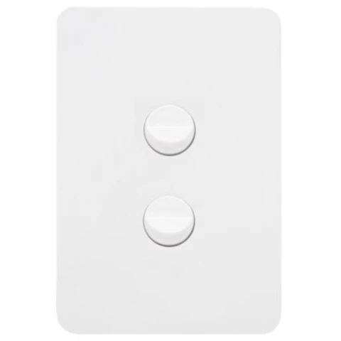 Hager Allure 2 Gang Switch, Available in 3 Colours - Image 2