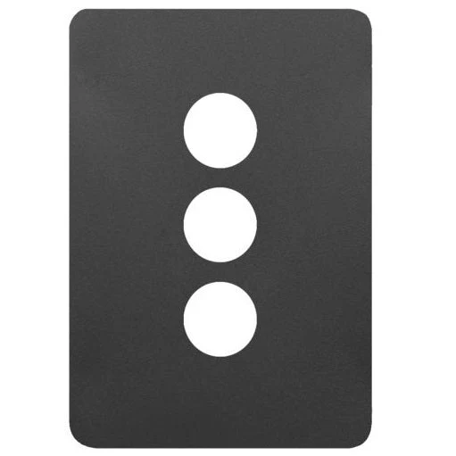 Hager Allure 3 Gang Grid & Plate Only, Available in 3 Colours - Image 3