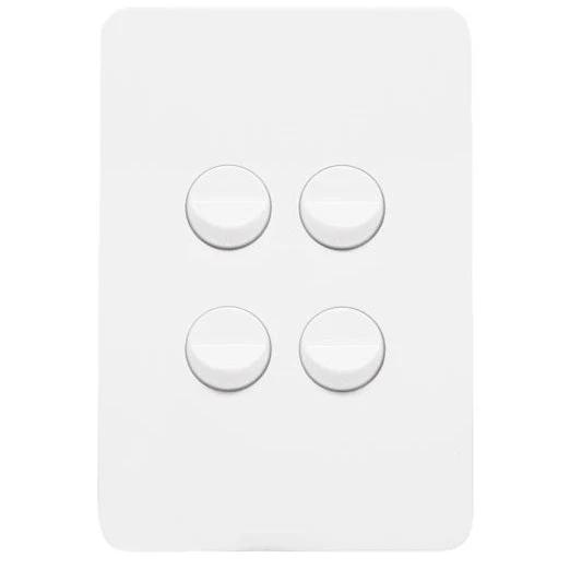 Hager Allure 4 Gang Switch, Available in 3 Colours - Image 2