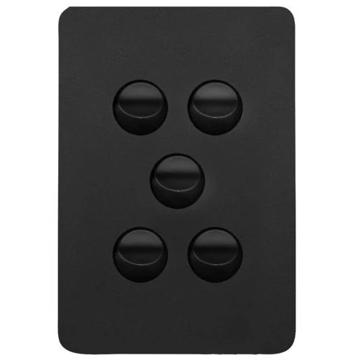 Hager Allure 5 Gang Switch, Available in 3 Colours - Image 3