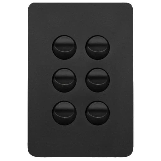 Hager Allure 6 Gang Switch, Available in 3 Colours - Image 3