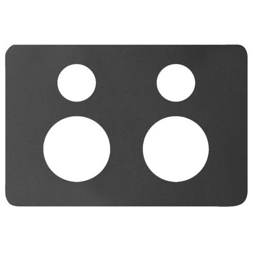 Hager Allure Double Powerpoint Cover Plate Only, Available in 3 Colours - Image 3
