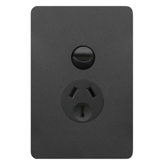 Hager Allure Single Vertical Powerpoint 10a, Available in 3 Colours - Image 3