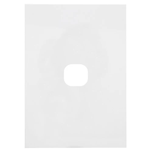Hager Finesse 1 Gang Hybrid Grid & Plate Only, Available in 3 Colours