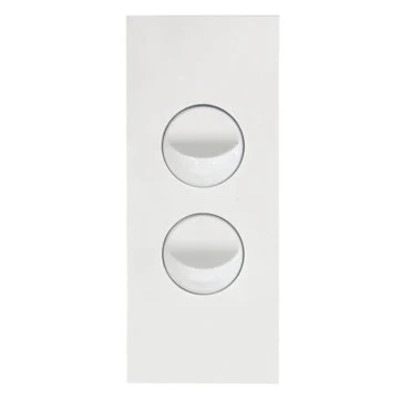 Hager Finesse 2 Gang Architrave Switch, Available in 3 Colours