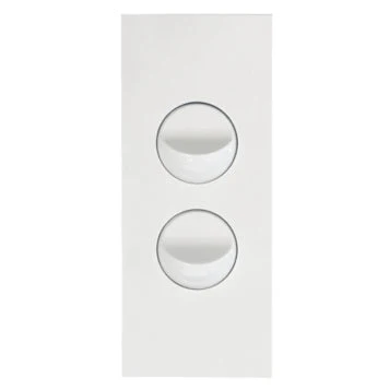 Hager Finesse 2 Gang Architrave Switch, Available in 3 Colours - Image 2