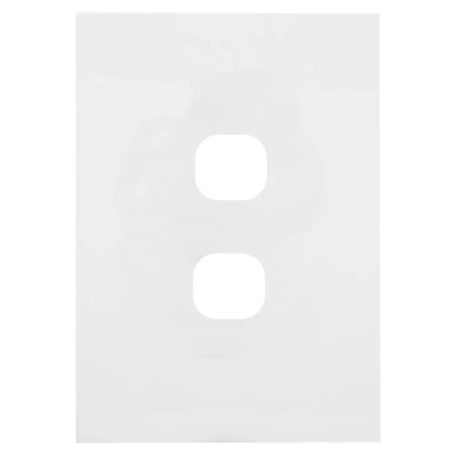 Hager Finesse 2 Gang Hybrid Cover Grid & Plate Only, Available in 3 Colours