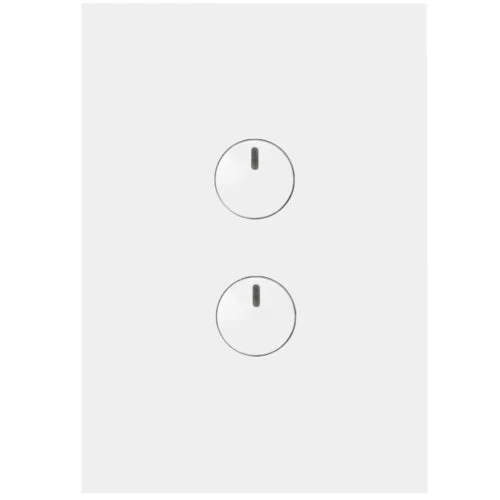 Hager Finesse 2 Gang Push Button Switch, Available in 3 Colours - Image 3