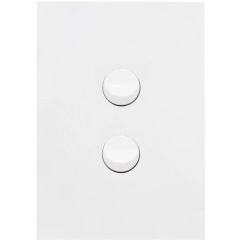 Hager Finesse 2 Gang Switch, Available in 3 Colours - Image 2