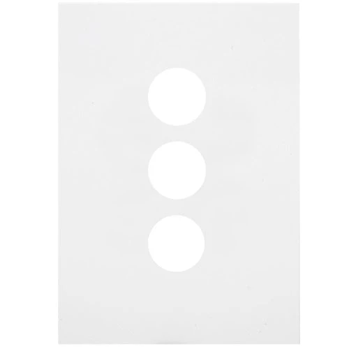 Hager Finesse 3 Gang Grid & Plate Only, Available in 3 Colours - Image 2
