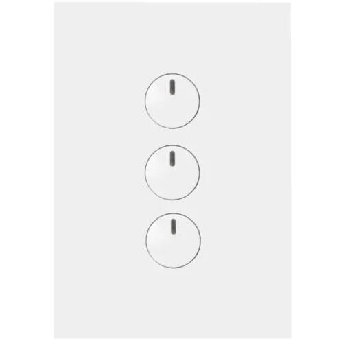 Hager Finesse 3 Gang Push Button Switch, Available in 3 Colours - Image 3