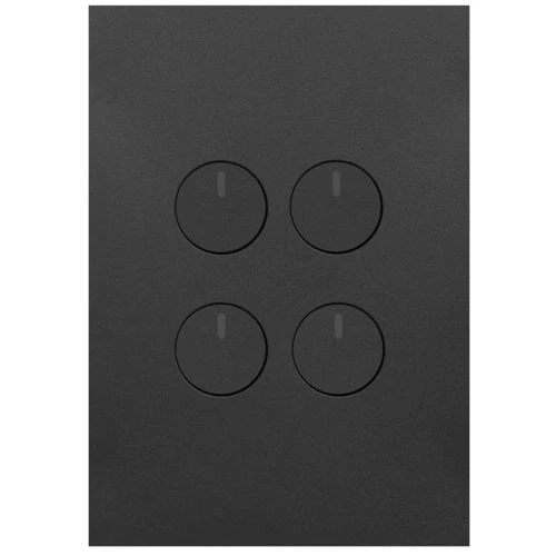 Hager Finesse 4 Gang Push Button Switch, Available in 3 Colours - Image 4