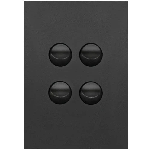 Hager Finesse 4 Gang Switch, Available in 3 Colours - Image 3