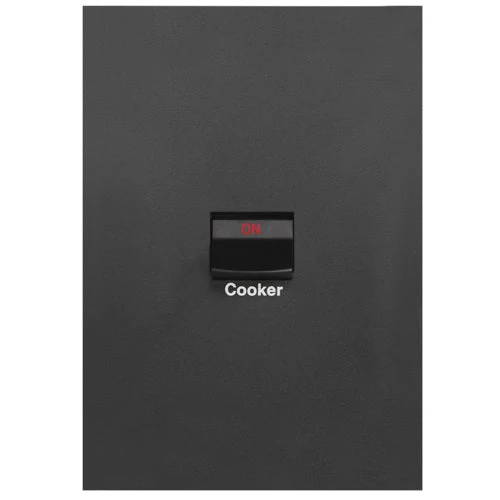 Hager Finesse Single Oven/Cooker Switch Vertical, Available in 3 Colours - Image 3