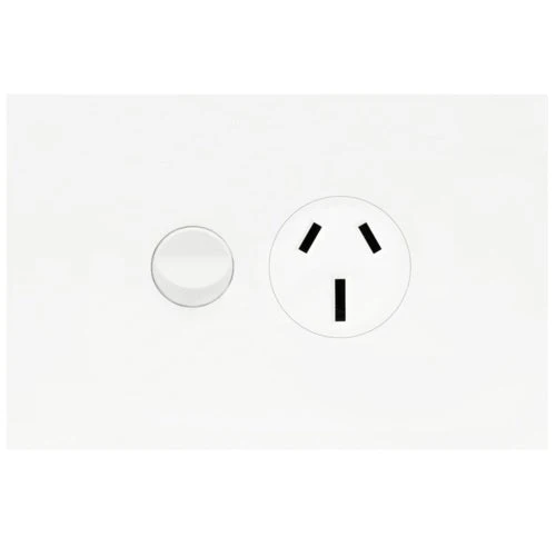 Hager Finesse Single Powerpoint 15a, Available in 3 Colours