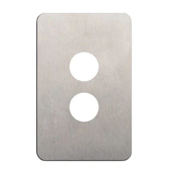 Hager Silhouette 2 Gang Cover Plate Only, Available in 5 Colours - Image 3