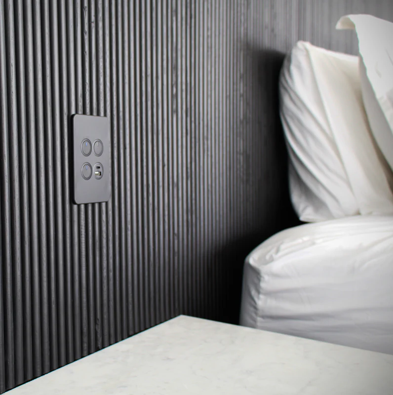 Hager Silhouette 3 Gang Complete Switch, Available in 3 Colours - Image 4
