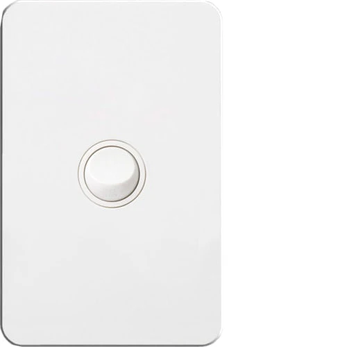 Hager Silhouette 1 Gang Complete Switch, Available in 3 Colours - Image 2