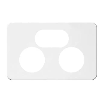 Hager Silhouette Double Powerpoint Cover Plate Only, Available in 5 Colours - Image 4
