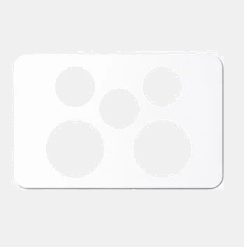 Hager Silhouette Double Powerpoint With Extra Switch Cover Plate Only, Available in 5 Colours - Image 4