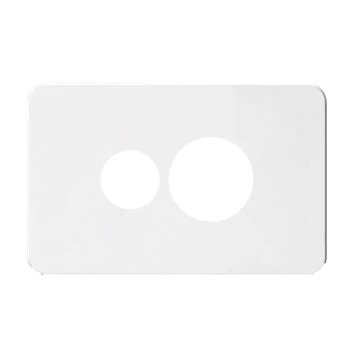Hager Silhouette Single Powerpoint Cover Plate Only, Available in 5 Colours - Image 3
