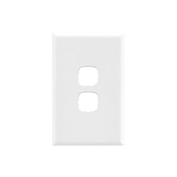HPM Excel 2 Gang Switch Cover Plate Only 3 Finishes