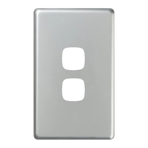 HPM Excel 2 Gang Switch Cover Plate Only 3 Finishes - Image 2