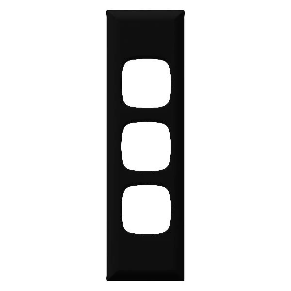 HPM Excel 3 Gang Architrave Switch Cover Plate Only 2 Finishes