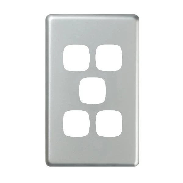 HPM Excel 5 Gang Switch Cover Plate Only 3 Finishes - Image 3