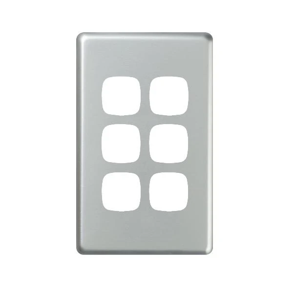 HPM Excel 6 Gang Switch Cover Plate Only 3 Finishes - Image 3