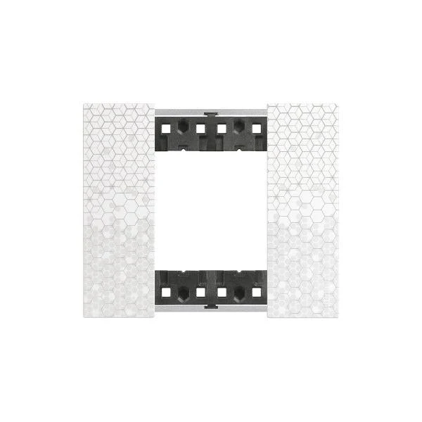 Legrand Bticino Living Now 2 Module Frame Polymer Cover Plate, Available in 6 Colours
