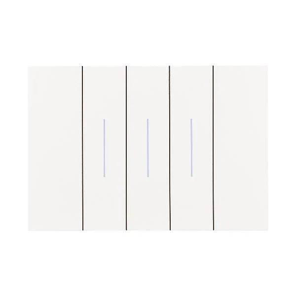 Legrand Bticino Living Now 3 Gang Complete Switch With LED, Available in 2 Colours