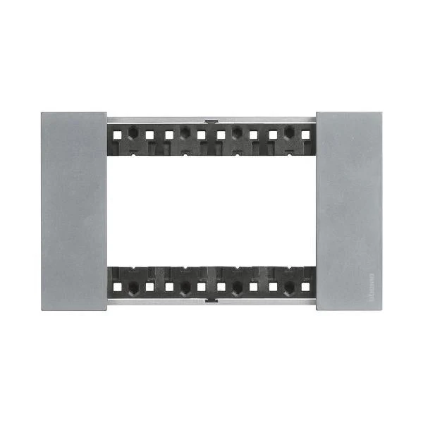 Legrand Bticino Living Now 4 Module Frame Metal Cover Plate, Available in 4 Colours - Image 2