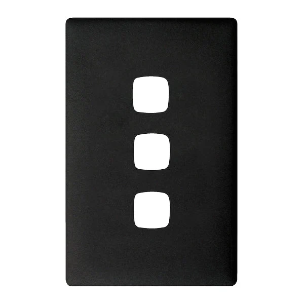 HPM Linea 3 Gang Switch - Cover Plate Only, Variety of Finishes - Image 3