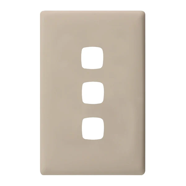 HPM Linea 3 Gang Switch - Cover Plate Only, Variety of Finishes - Image 5