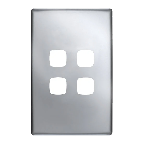 HPM Linea 4 Gang Switch - Cover Plate Only, Variety of Finishes - Image 3