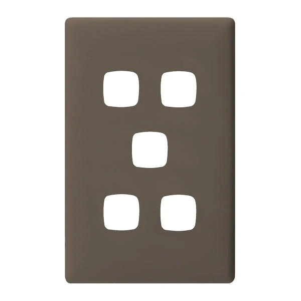 HPM Linea 5 Gang Switch - Cover Plate Only,Variety of Finishes - Image 10