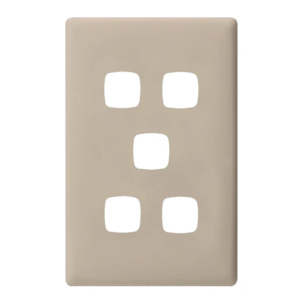 HPM Linea 5 Gang Switch - Cover Plate Only,Variety of Finishes - Image 4
