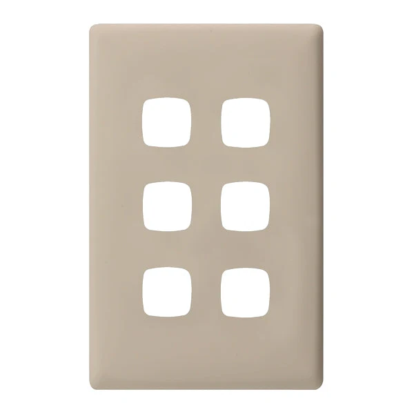 HPM Linea 6 Gang Switch - Cover Plate Only, Variety of Finishes - Image 6