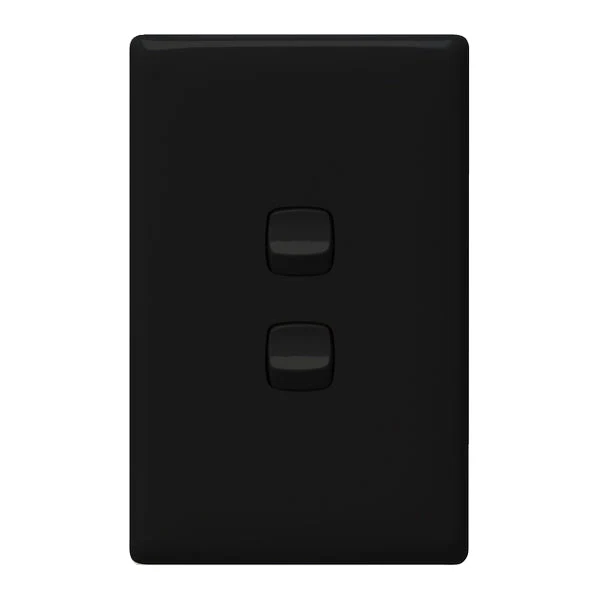 HPM Linea 2 Gang Flush Switch