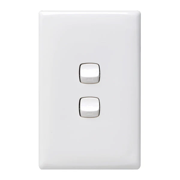 HPM Linea 2 Gang Flush Switch - Image 2