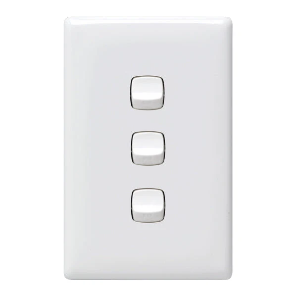HPM Linea 3 Gang Flush Switch
